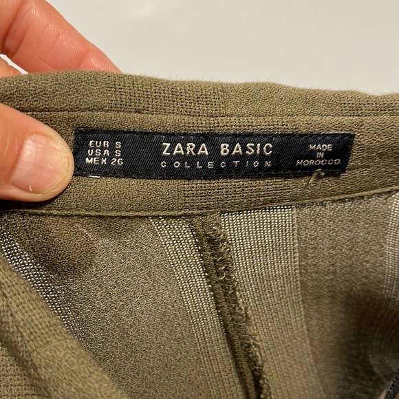 Zara rayon sleeveless belted shirt dress - Picture 9 of 13